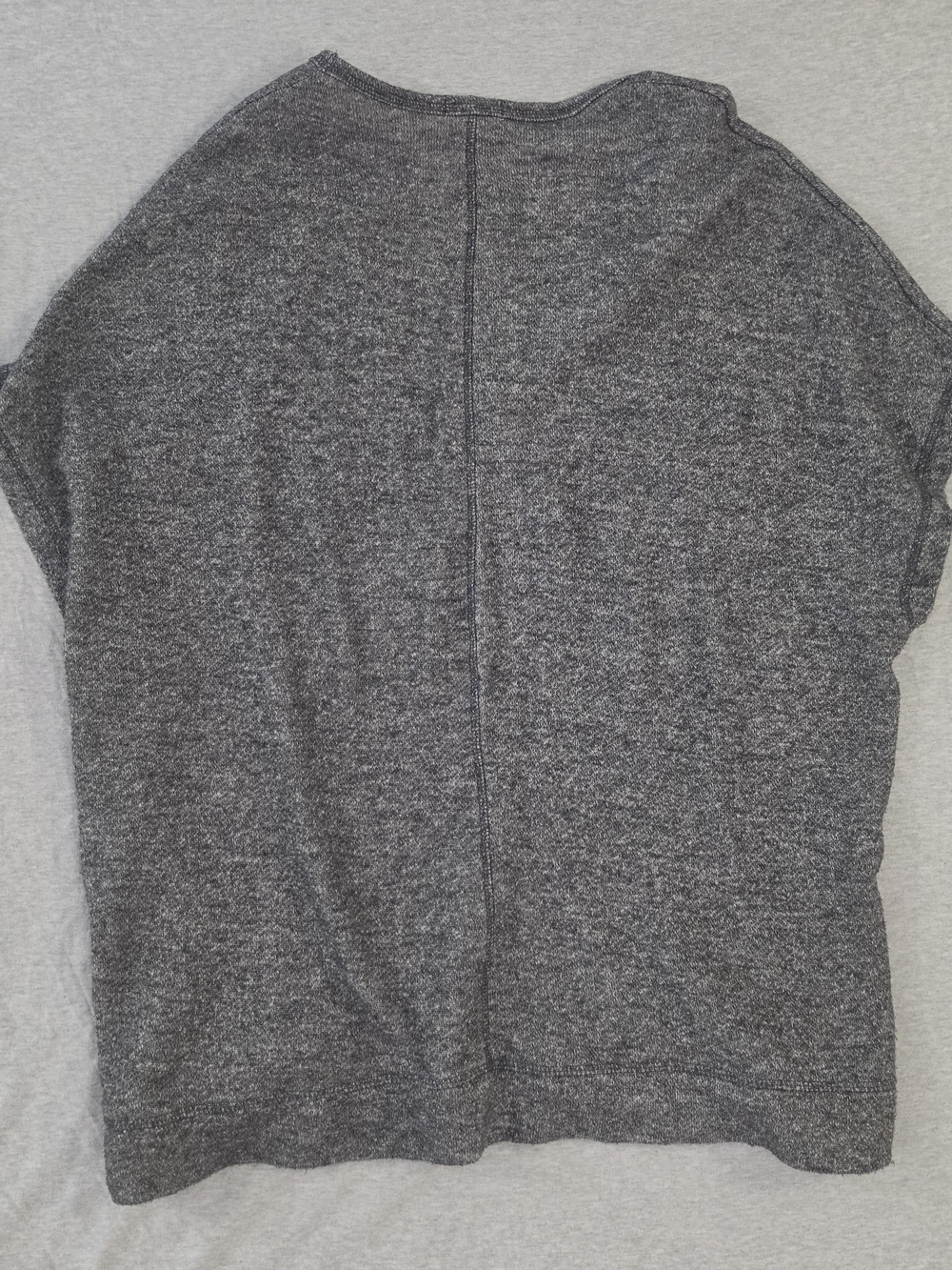 Old Navy Women's Gray V-Neck Short Sleeve Sweatshirt Size Large - Picture 7 of 7